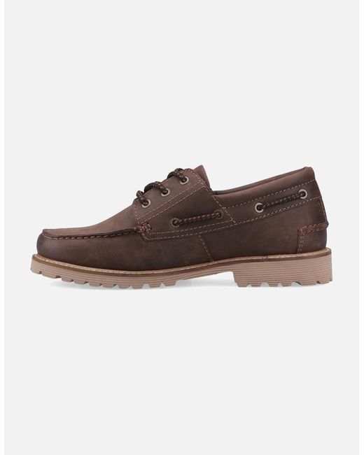 Sperry Top-Sider Brown Sperry Houston Leather Boat Shoes for men