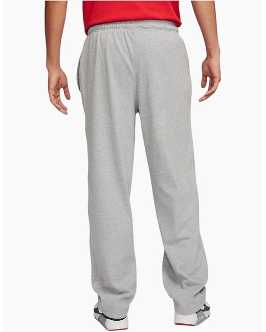 Nike Gray Fq4332 Joggers Knit Open-Hem Sportswear for men