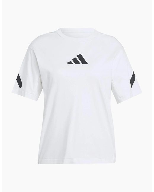 Adidas White W Z.N.E. Tee T-Shirt