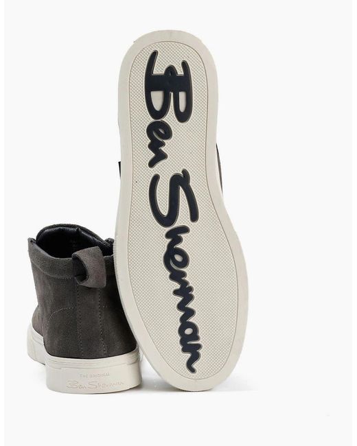 Ben Sherman White Parkway Suede Boots for men