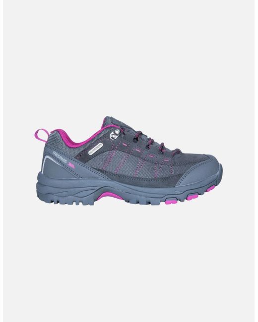 Trespass Gray Ladies Scree Lace Up Technical Walking Shoes