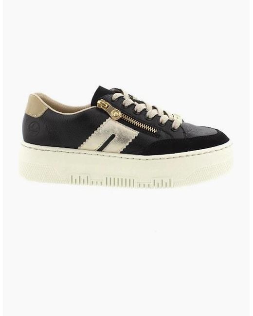 Rieker Black Ladies Sneakers M1912-00