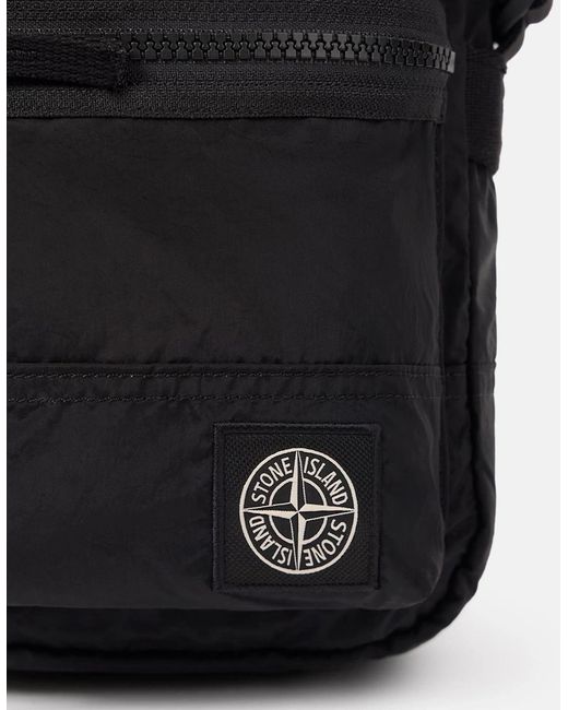 Stone Island Black Cross Bodybag 9200015 for men