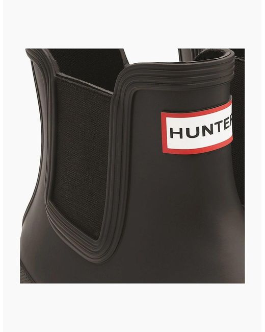 Hunter Black Original Chelsea Wellingtons