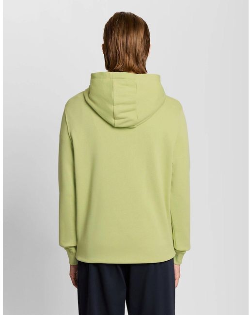 Lyle & Scott Green Loopback Cotton Hoodie for men
