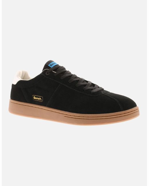 Bench Black Trainers Fletcher Leather Uk Size for men