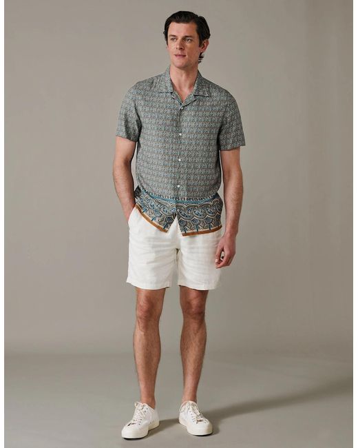 aubi Gray Belmont Printed Shirt for men