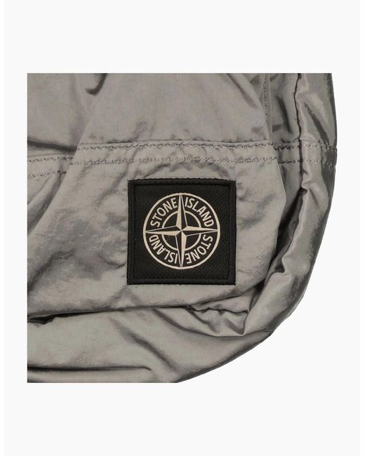 Stone Island Black Nylon Metal Crossbody Bag for men