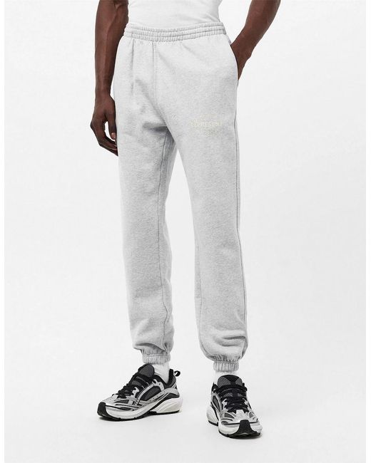Represent White Closed Hem Fleece Joggers for men