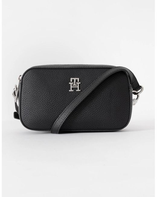 Tommy Hilfiger Black Th Emblem Camera Bag