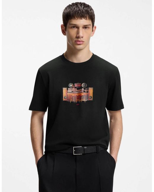 Boss Black Hugo Durectee Graphic T-Shirt for men
