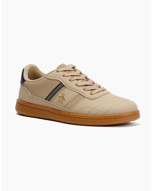 Original Penguin Brown Penguin Striker Trainers for men