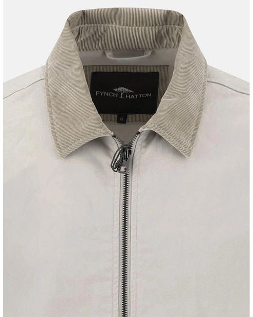 Fynch-Hatton Gray Worker Jacket Cement for men