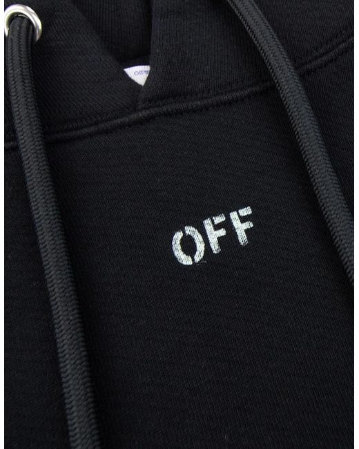 Off-White c/o Virgil Abloh Black Off Vibe Arrow Skate Hoodie/Aqua for men