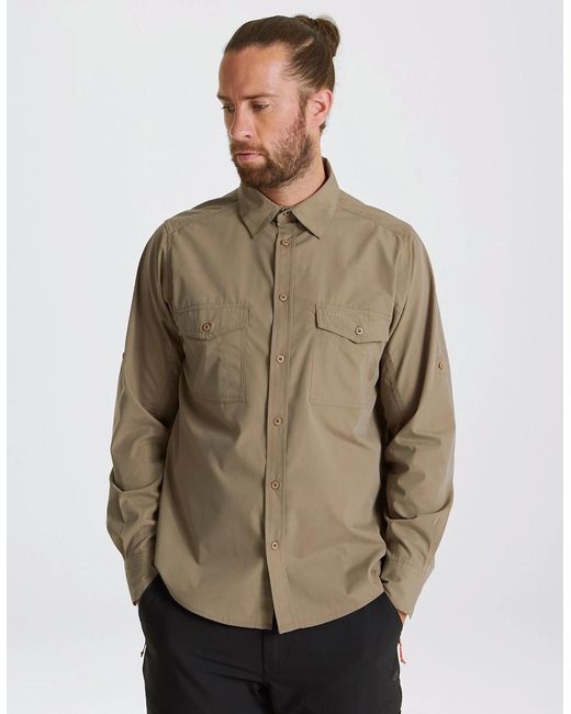 Craghoppers Green Expert Kiwi Long-Sleeved Shirt for men