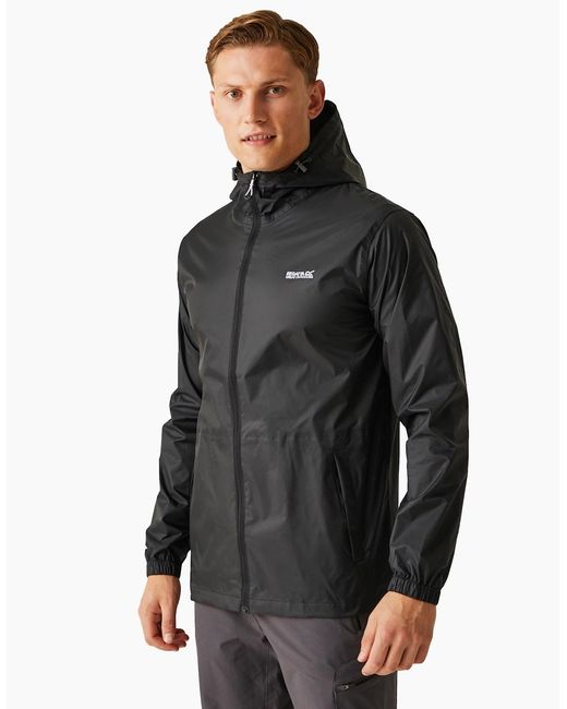 Regatta Black Pack It Iii Waterproof Jacket for men