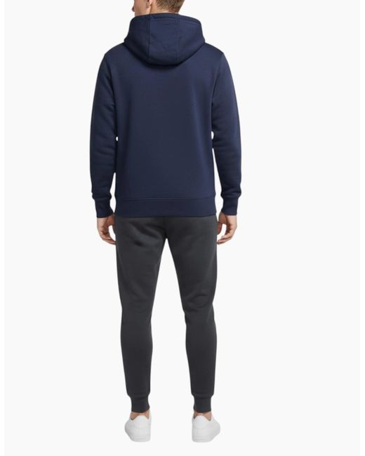 Nike Blue Hoodie Fleece Graphic Pullover Cotton Sportswear Hooded Sweatshirt for men