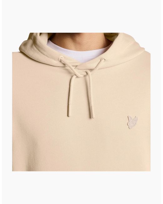 Lyle & Scott Natural Lyle & Scott Superfine Pullover Hoodie for men