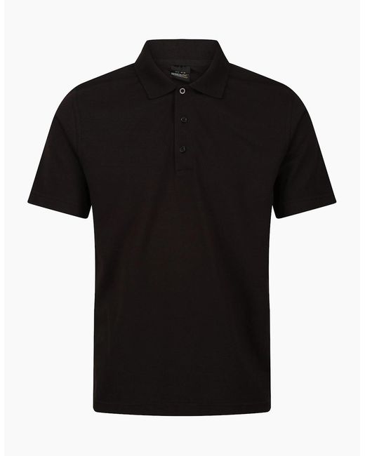 Regatta Black Professional Short-Sleeved Polo Shirt for men