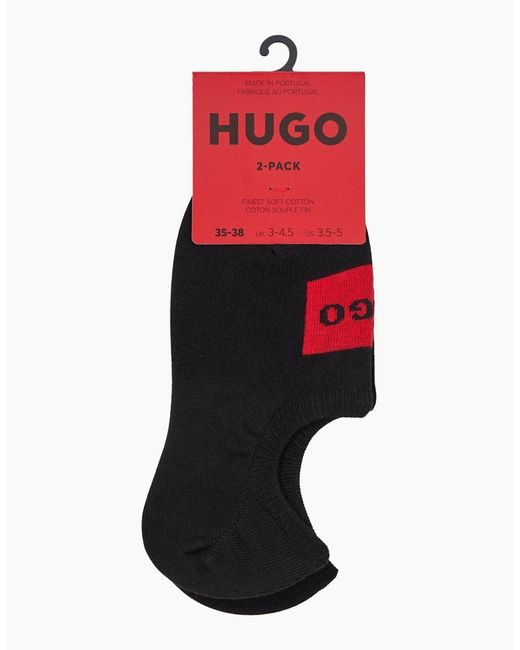 Boss Red 2-Pack Label No-Show Socks