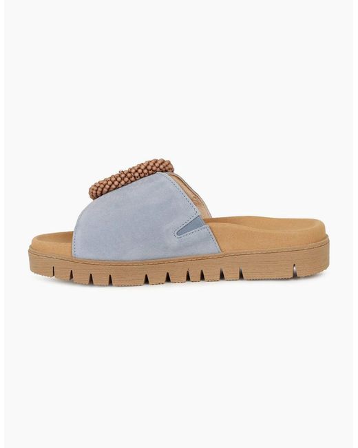 Gabor White Everly Mule Sandals