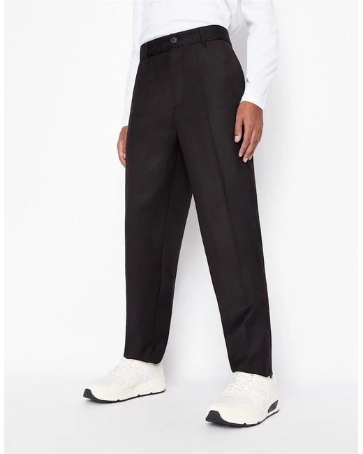 ARMANI EXCHANGE Black Trousers for men