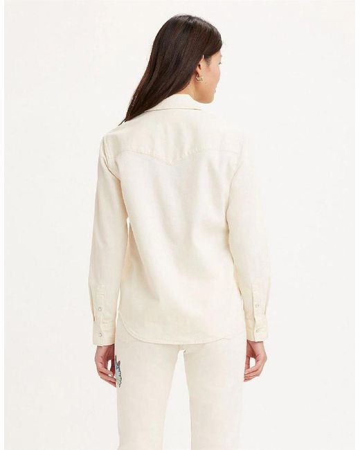 Levi's Natural Levi's Ultimate Western Collared Long Sleeve Shirt