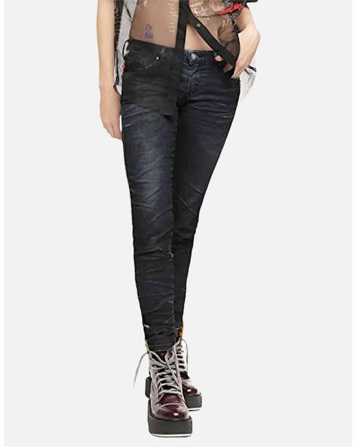 DIESEL Black Gracey Ne 069Cg Denim Jeans Skinny Leg Casual Sweat Jogg Pants New