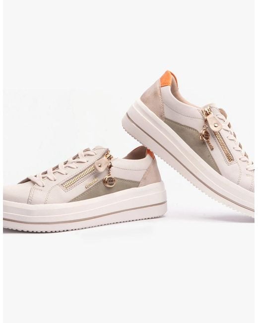 Remonte Pink D1C01-81 Julika Trainers Cream