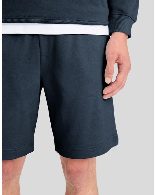 Lyle & Scott Blue Everyday Cotton Sweat Shorts for men