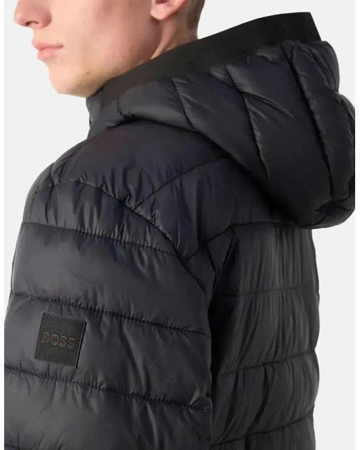Boss Blue Boss Odenis Hooded Puffer Jacket for men