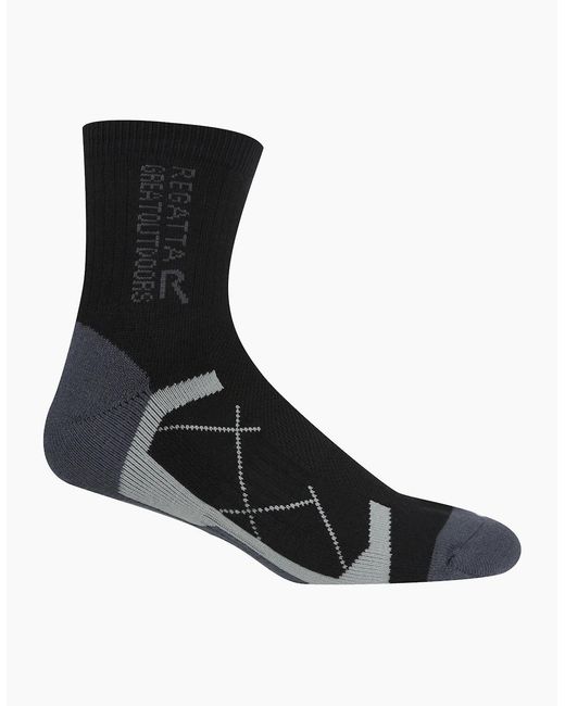 Regatta Blue Active Outdoor Socks (Pack Of 2) for men