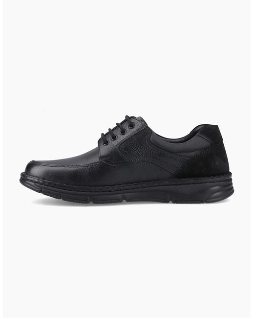 Hush Puppies Black Franklin Lace Up Shoe Leather Shoes for men