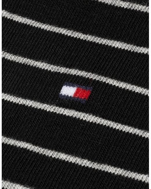 Tommy Hilfiger Black 2-Pack Small Stripe Socks