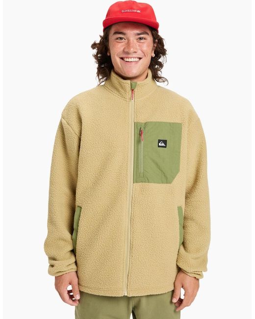 Quiksilver Natural Clean Coast Breathable Full Zip Fleece for men