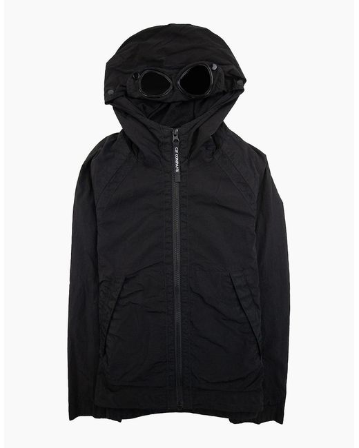C P Company Black U16 Chrome-R Goggle Jacket 999
