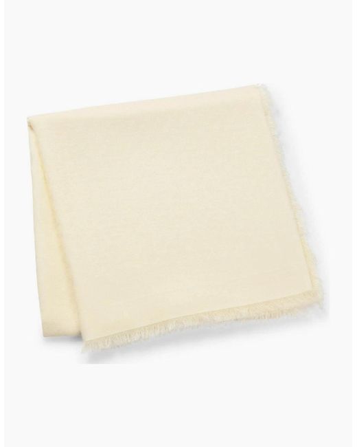 Boss Natural Monogram Jacquard Scarf