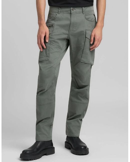 Replay Gray Joe Cargo Trousers for men