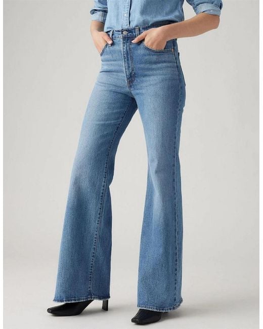 Levi's Blue Levi's Ribcage Sonoma High Rise Wide Leg Jeans