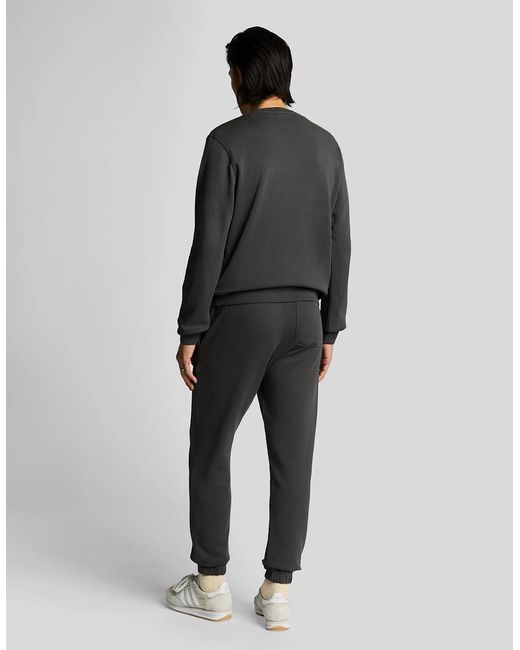 Lyle & Scott Gray Superfine Cotton Slim Joggers for men