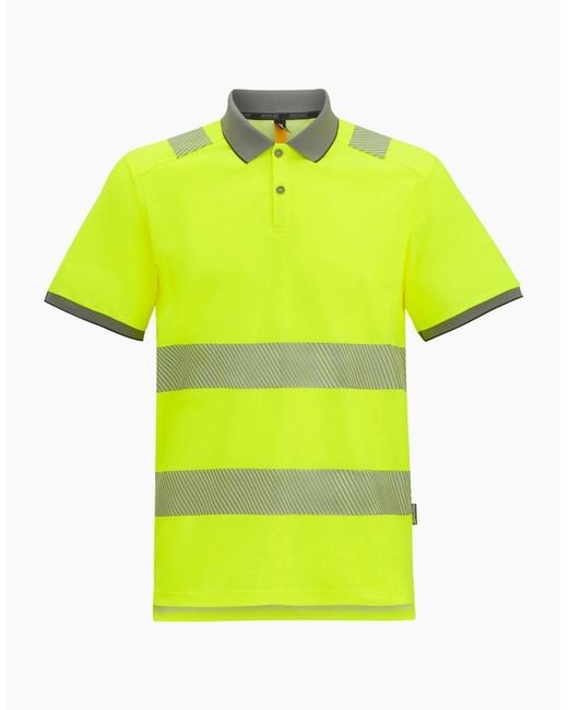 Regatta Yellow Adult Polycotton Hi-Vis Polo Shirt