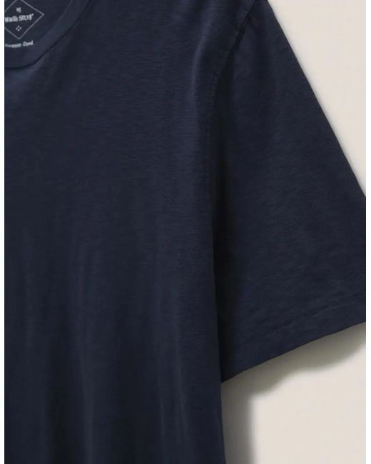 White Stuff Blue Abersoch Short Sleeve Tee Dark for men