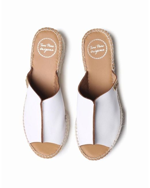 Toni Pons White Ivonne Wedge Heel Sandals