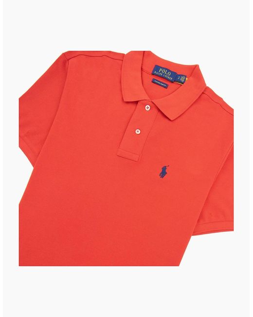 Polo Ralph Lauren Red Custom Slim Fit Polo 2000 for men