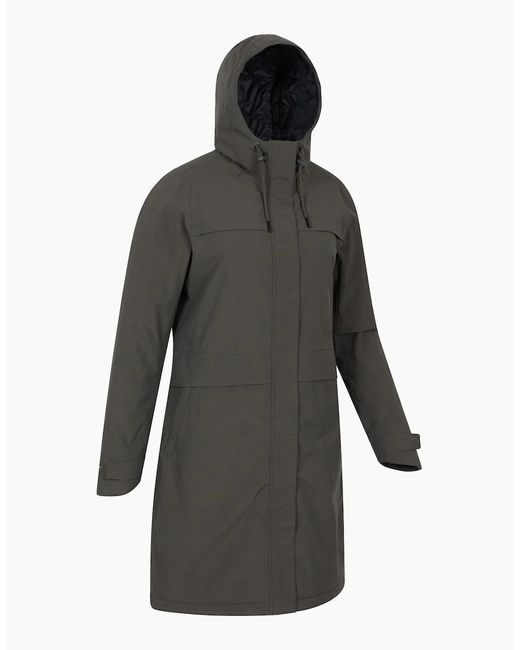 Mountain Warehouse Gray Ladies Avery Waterproof Long Length Jacket