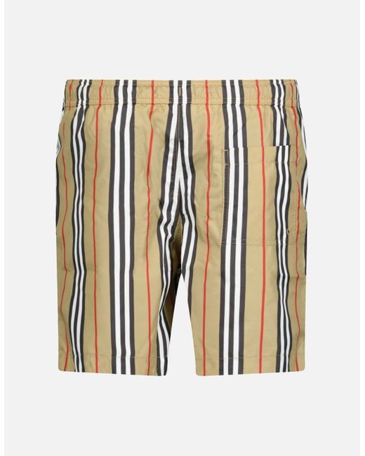 Burberry White 'Martin' Signature Check Swim Shorts Archive for men