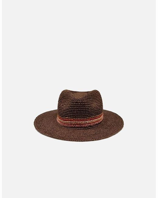 Nooki Design Brown Havana Trilby Hat