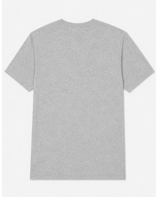Nike Gray Sportswear Club Swoosh Classic Logo T Shirt for men