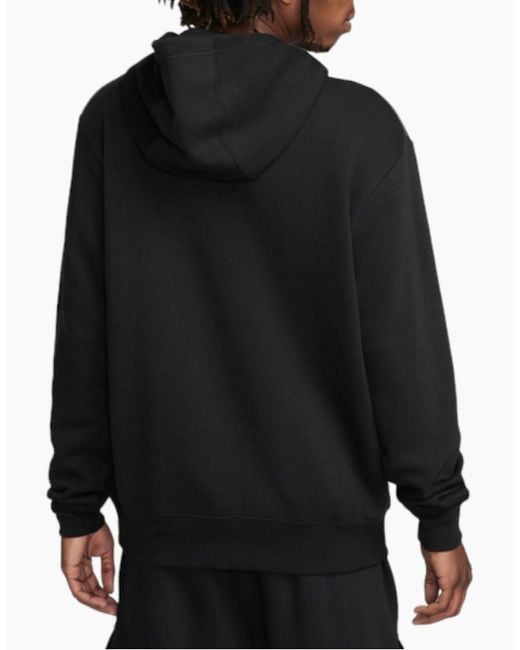 Nike Black Fv0167 Tracksuit Set Jogging Bottom Pullover Fleece Hoodie Tops for men