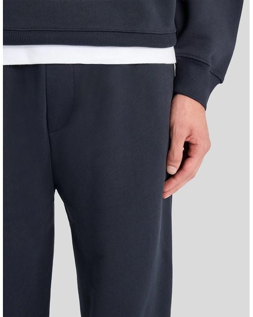 Lyle & Scott Blue Heavyweight Loopback Cotton Joggers for men